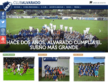 Tablet Screenshot of clubalvarado.com.ar